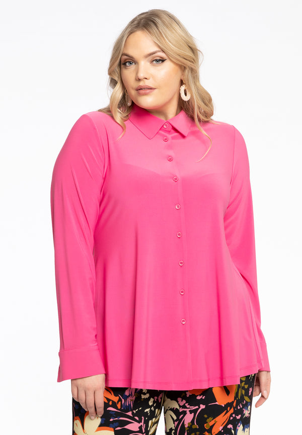 yoek Blouse kort A-lijn DOLCE - Roze