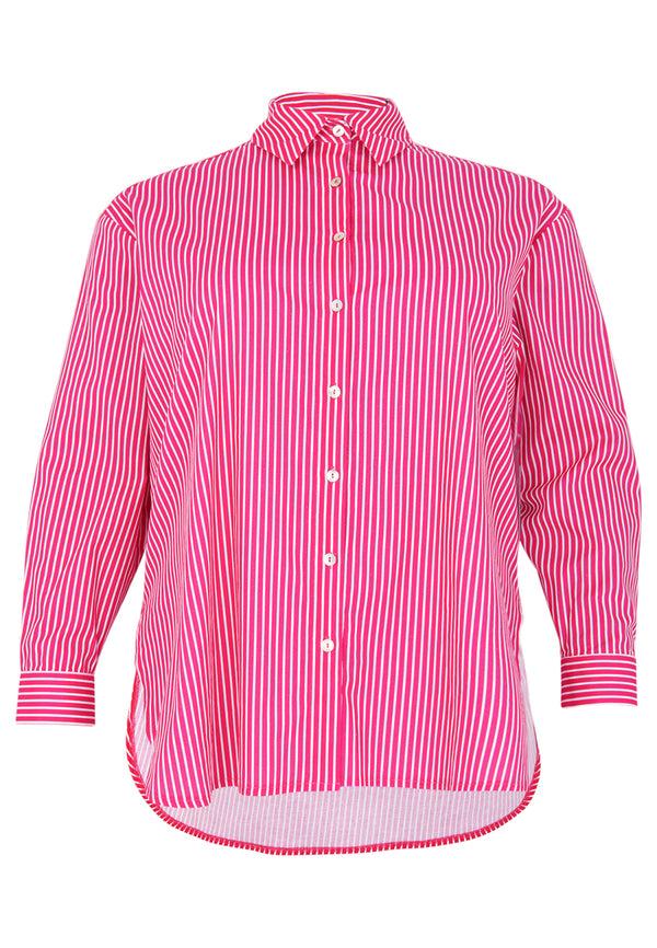 Yoek Blouse Met Knopen EQUAL STRIPE - Roze