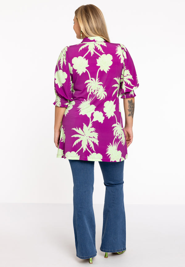 Yoek Blouse Met Pofmouw ARTICHOKE - Roze