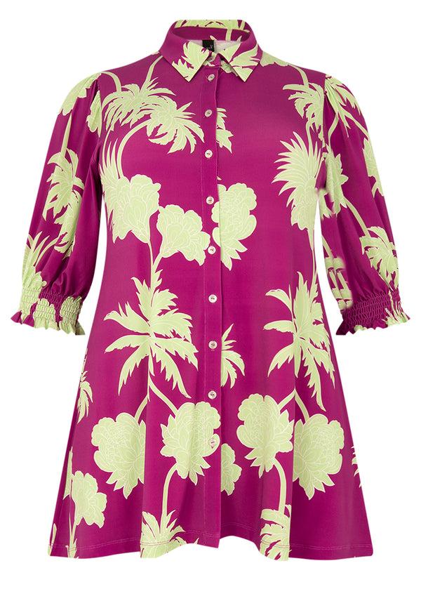 Yoek Blouse Met Pofmouw ARTICHOKE - Roze