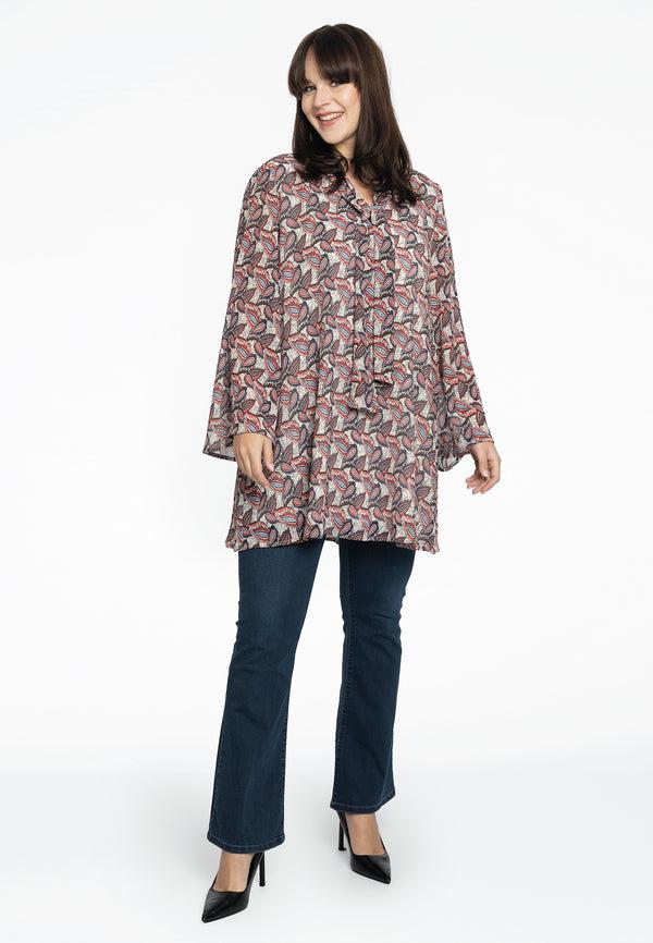 Yoek Blouse Met Shawl FIESTA - Ecru