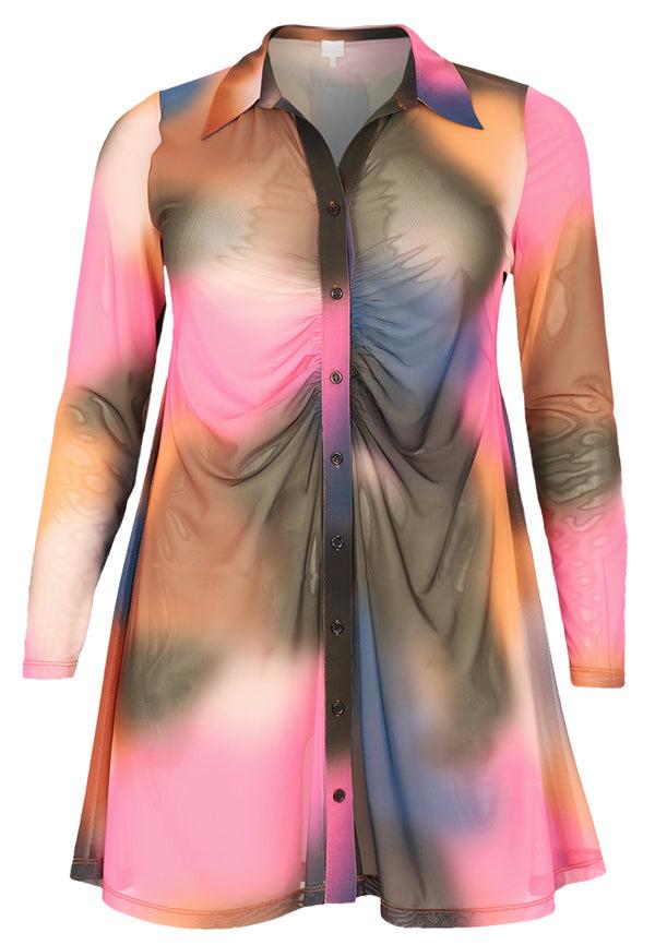 Yoek Blouse Wide Bottom GRADIANT - Other