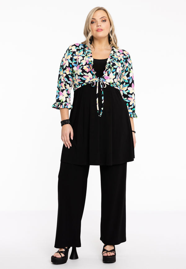 Yoek Bolero Met Ruches OPAL - Zwart