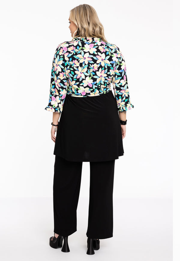 Yoek Bolero Met Ruches OPAL - Zwart