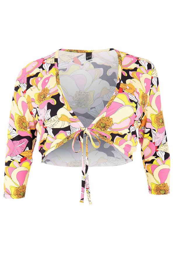 Yoek Bolero Met Strass ABBY - Zwart