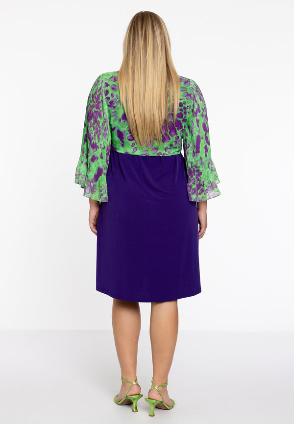 Yoek Bolero Plisse FIERCE - Groen