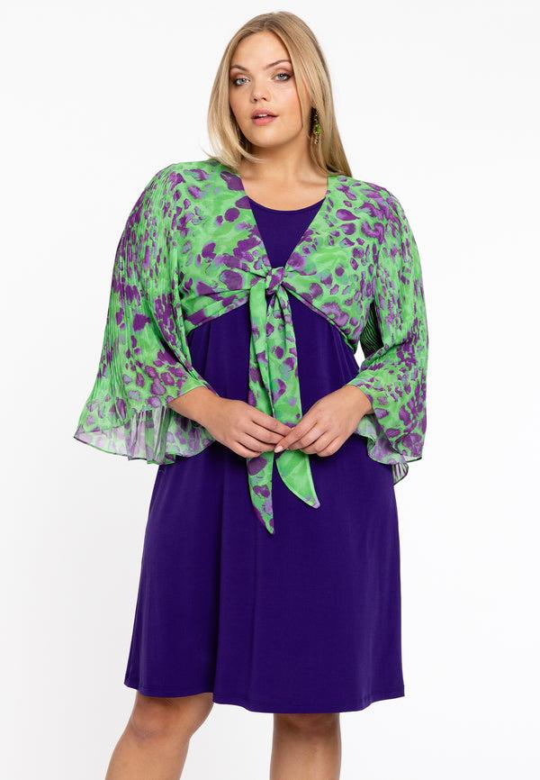 yoek Bolero plisse FIERCE - Groen