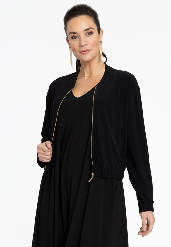 yoek Bomber jacket DOLCE - Zwart