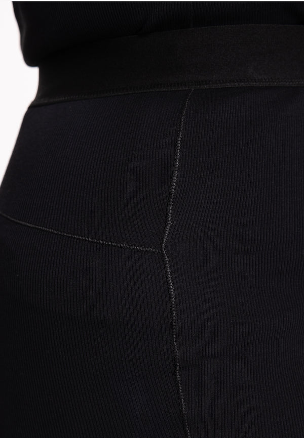 Yoek Boxer Rib LOUNGE - Zwart