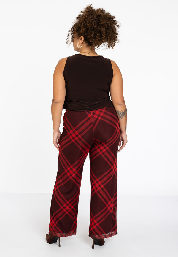 Yoek Broek CHECK - Rood