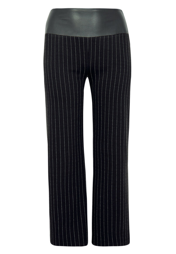 Yoek Broek PINSTRIPE - Zwart