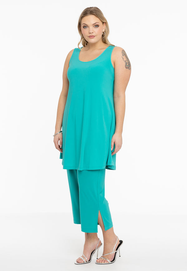 Yoek Broek Splitten 7/8 DOLCE - Turquoise