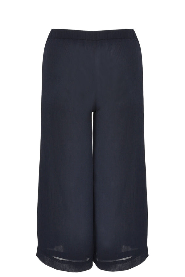 Yoek Broek Taillekoord 7/8 VOILE - Blauw