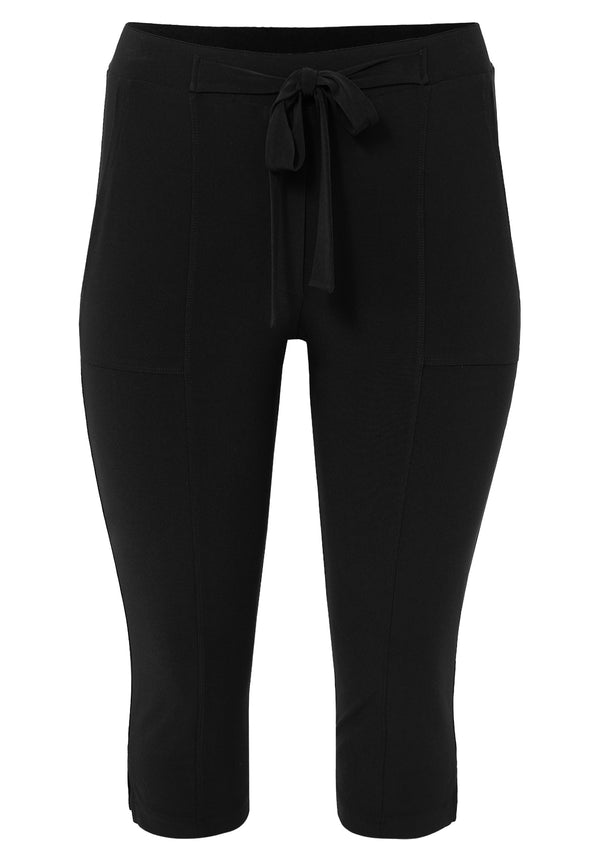 yoek Capri broek DOLCE - Zwart