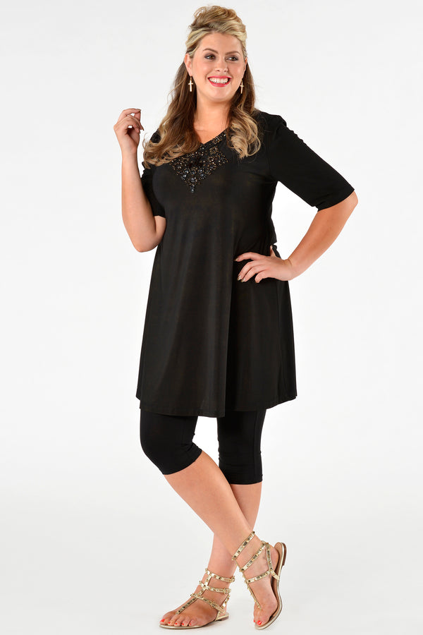 Yoek Capri Legging DOLCE - Zwart