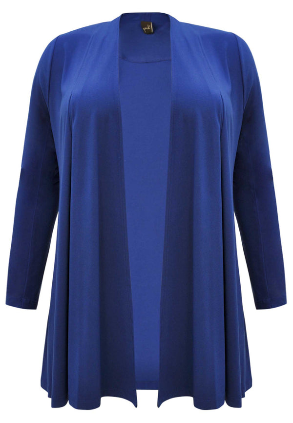 Yoek Cardigan Met Plooien DOLCE - Indigo
