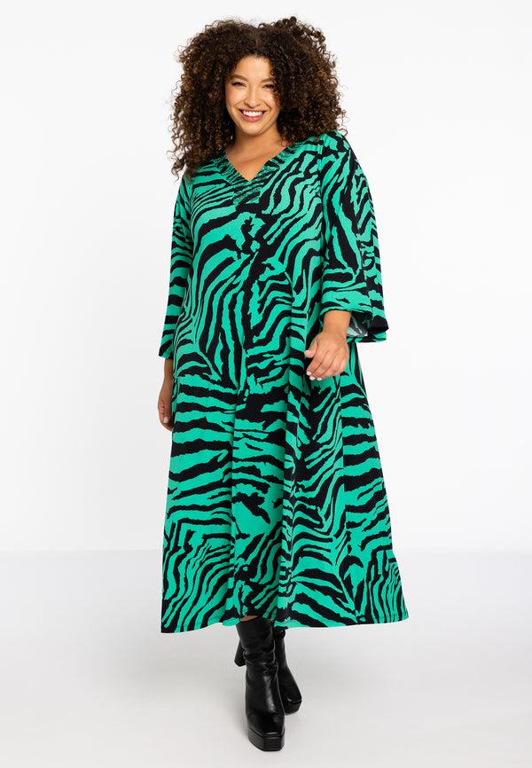 Yoek Dress Strass VERDI - Groen