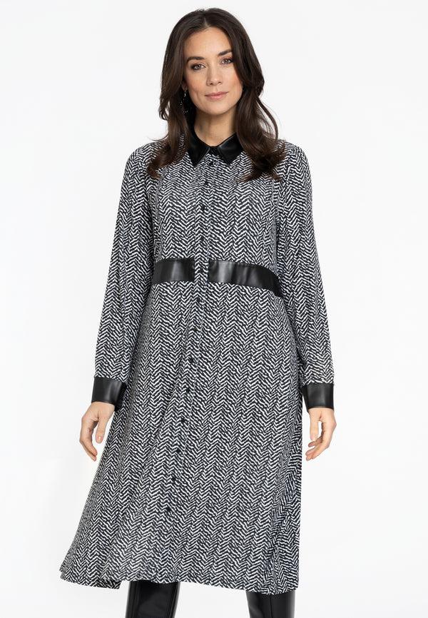 yoek Dress waist tape NOVA - Zwart