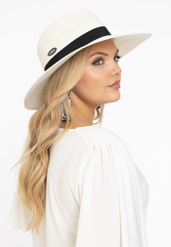 yoek Fiona Fedora Ivory - ecru