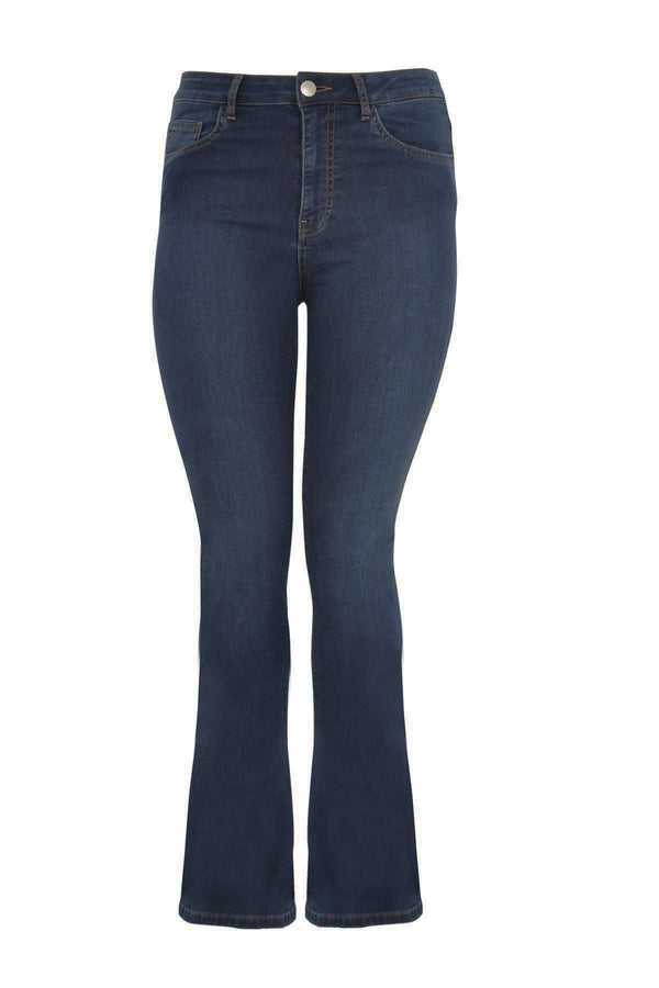 Yoek Flared Jeans - Donker Indigo