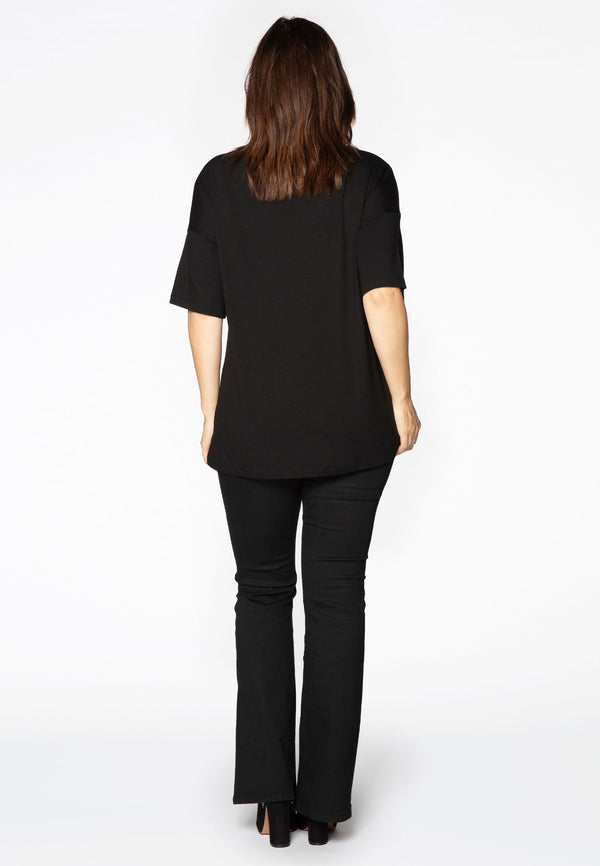 Yoek Flared Jeans - Zwart