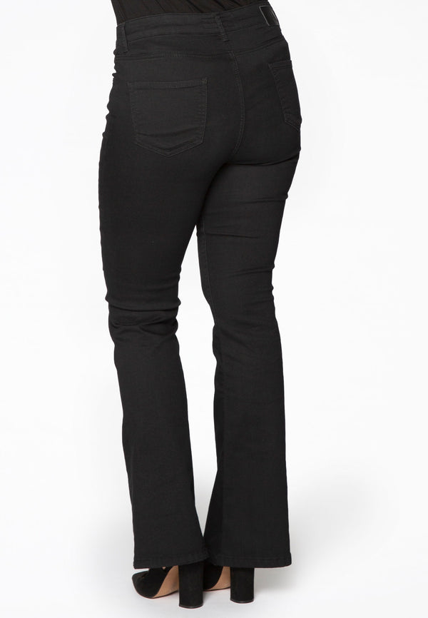 Yoek Flared Jeans - Zwart