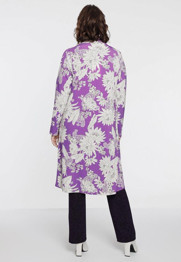 Yoek Geplooid Vest PAULINA - Paars