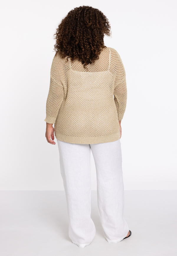 Yoek Gouden Lurex Pullover - Goud