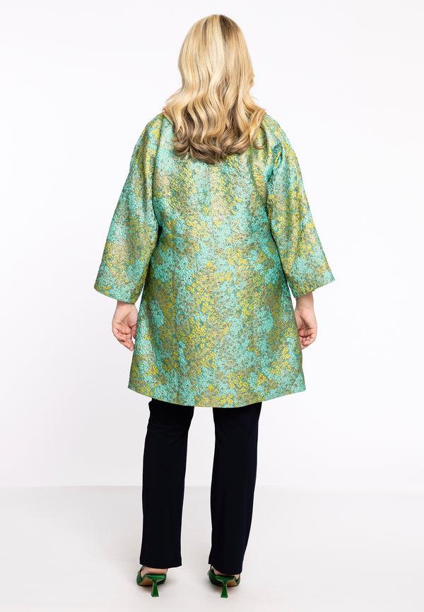 Yoek Jacket Brocade - Groen