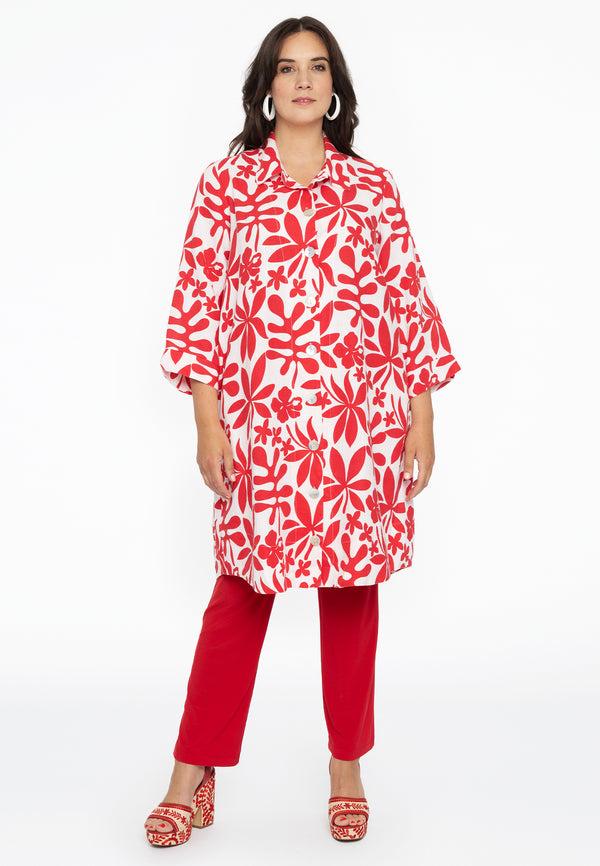 Yoek Jasje Met Knopen ANNA - Rood