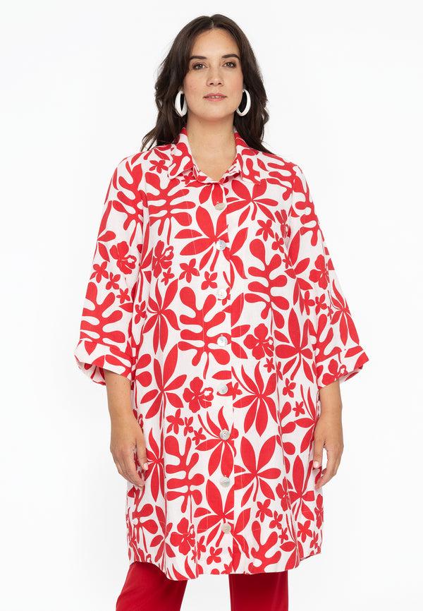 yoek Jasje met knopen ANNA - Rood