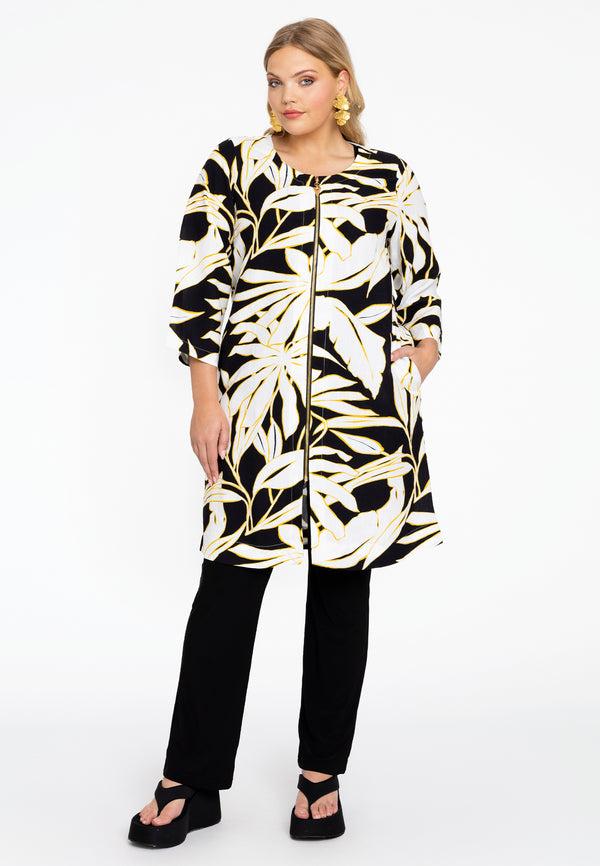 Yoek Jasje Met Rits PALMIER - Zwart