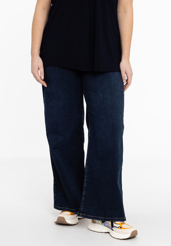 Yoek Jeans 5 Pockets Wide Leg - Donker Indigo
