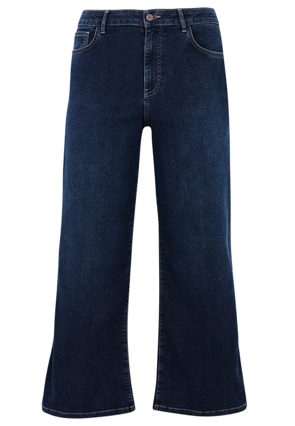 Yoek Jeans 5 Pockets Wide Leg - Donker Indigo