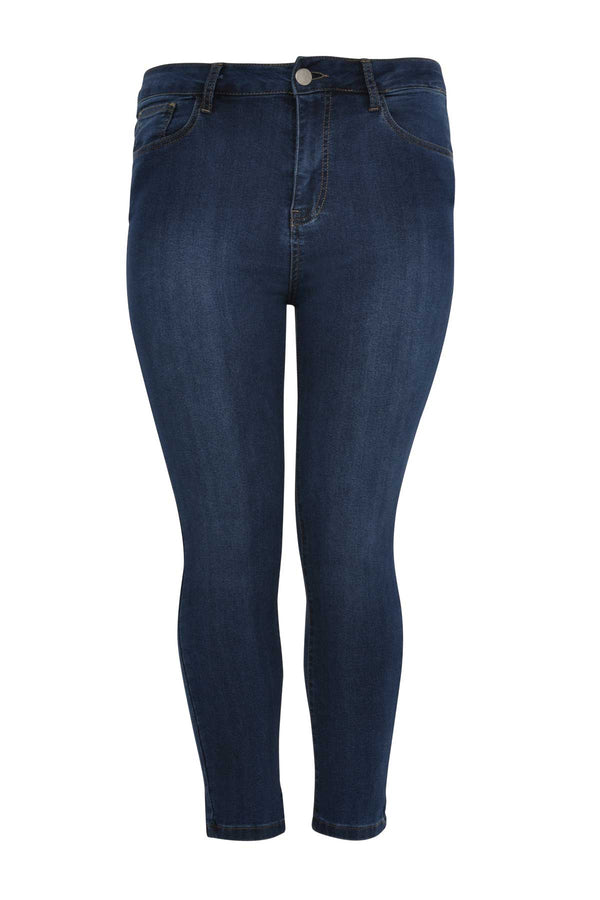 Yoek Jeans 7/8 Met Rits - Donker Indigo