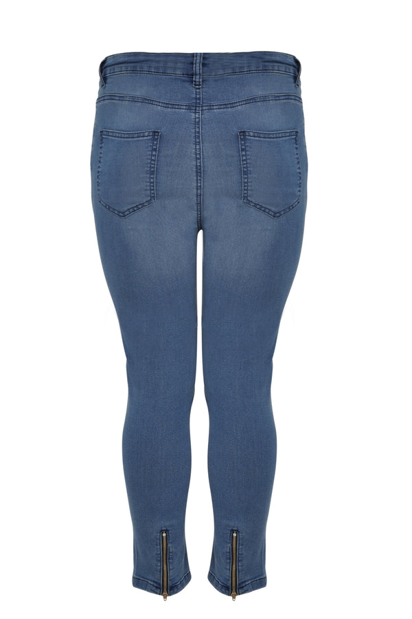 Yoek Jeans 7/8 Met Rits - Indigo