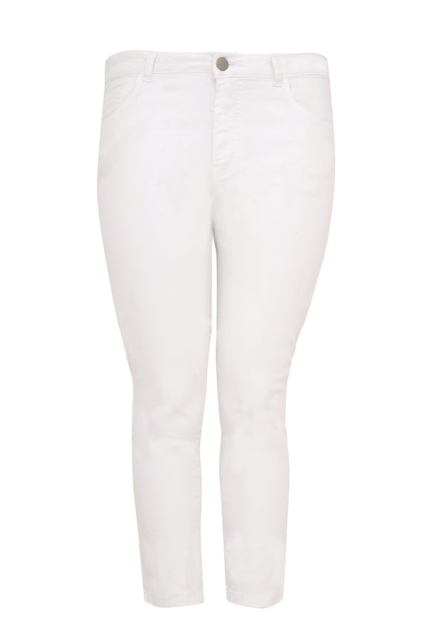 Yoek Jeans 7/8 Met Rits - Wit