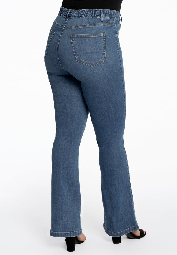 Yoek Jegging Bootleg Denim - Indigo
