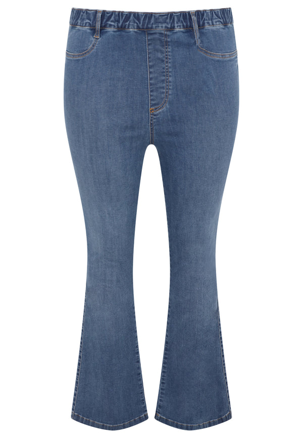 Yoek Jegging Bootleg Denim - Indigo