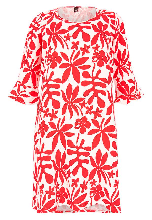 Yoek Jurk A-lijn ANNA - Rood