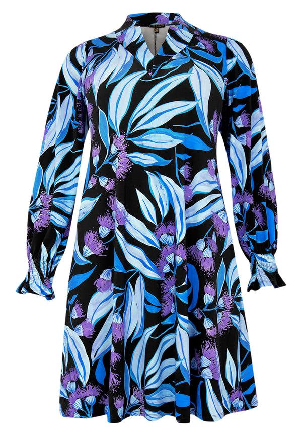 Yoek Jurk A-lijn DIANA - Blauw