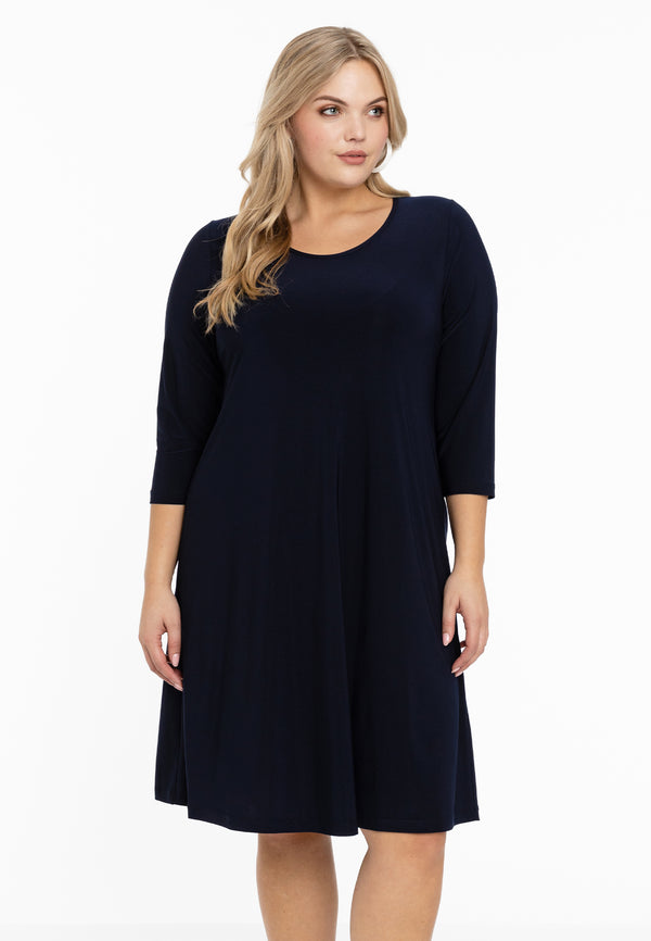 yoek Jurk A-lijn DOLCE - Blauw