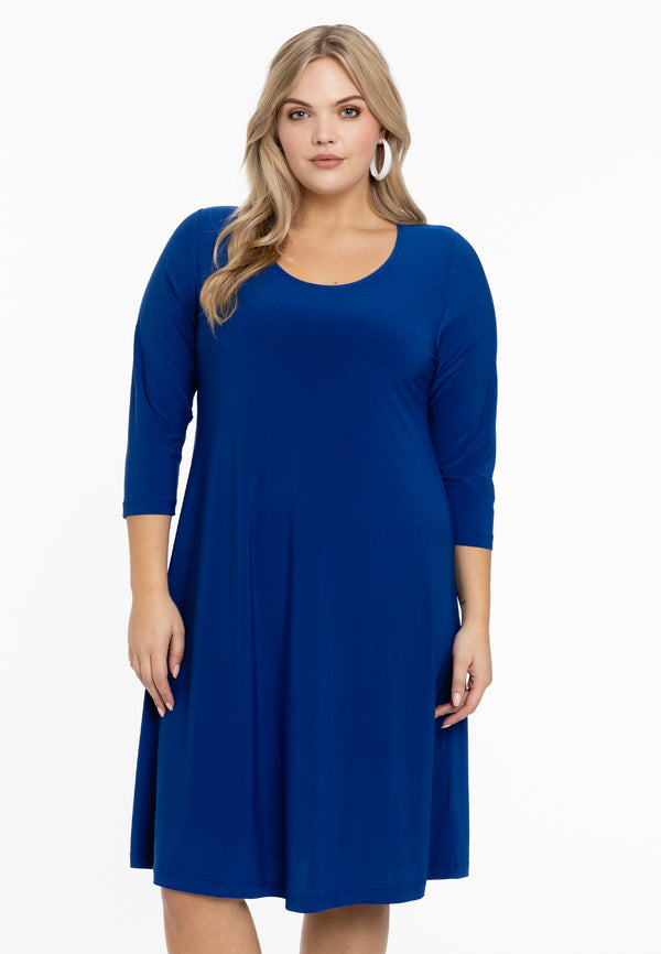 yoek Jurk A-lijn DOLCE - Indigo