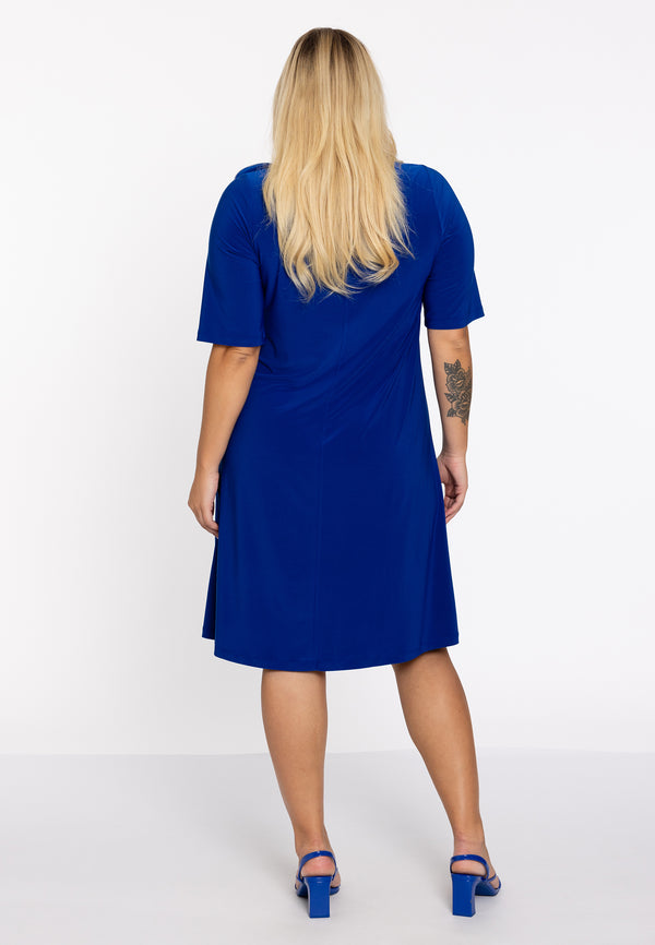 Yoek Jurk A-line Zipflower DOLCE - Indigo