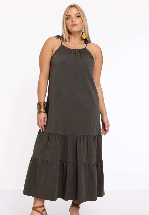 yoek Jurk COTTON - Lichtgroen