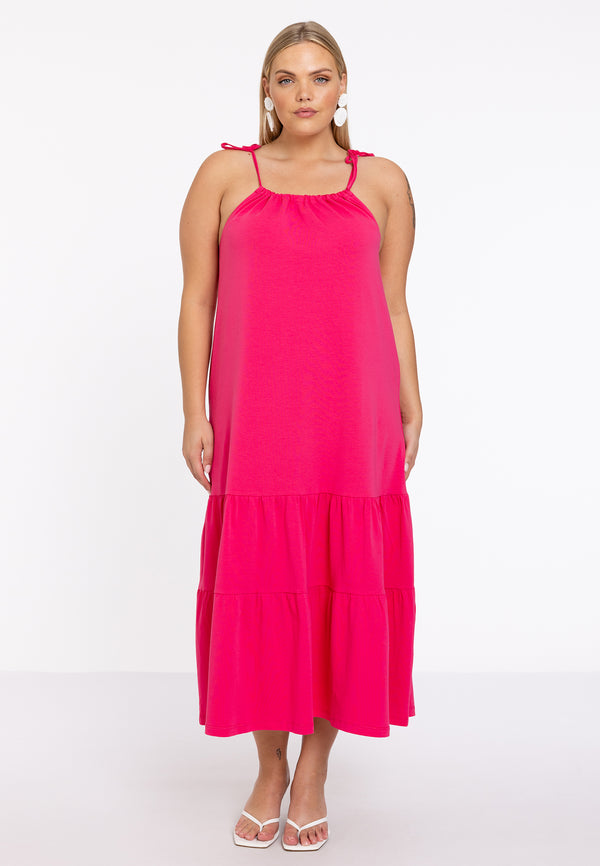Yoek Jurk COTTON - Roze
