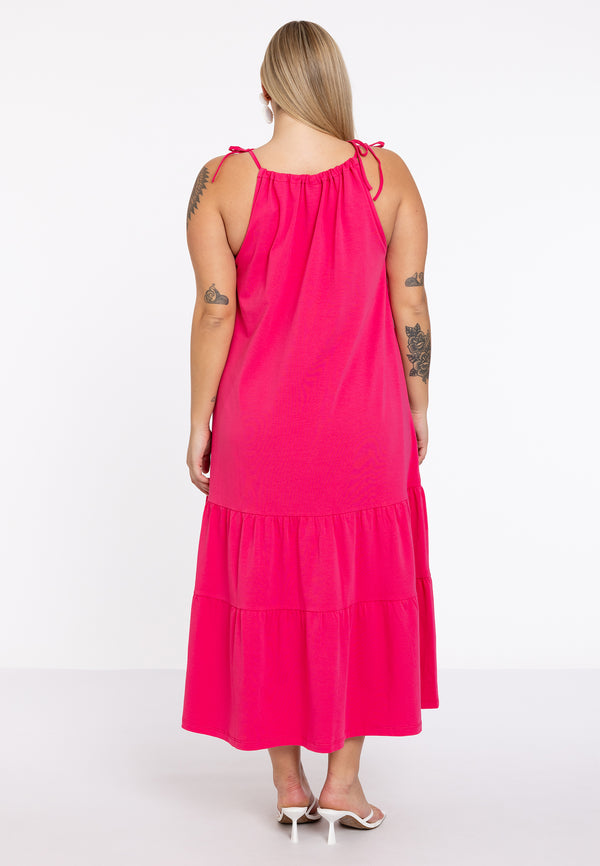 Yoek Jurk COTTON - Roze