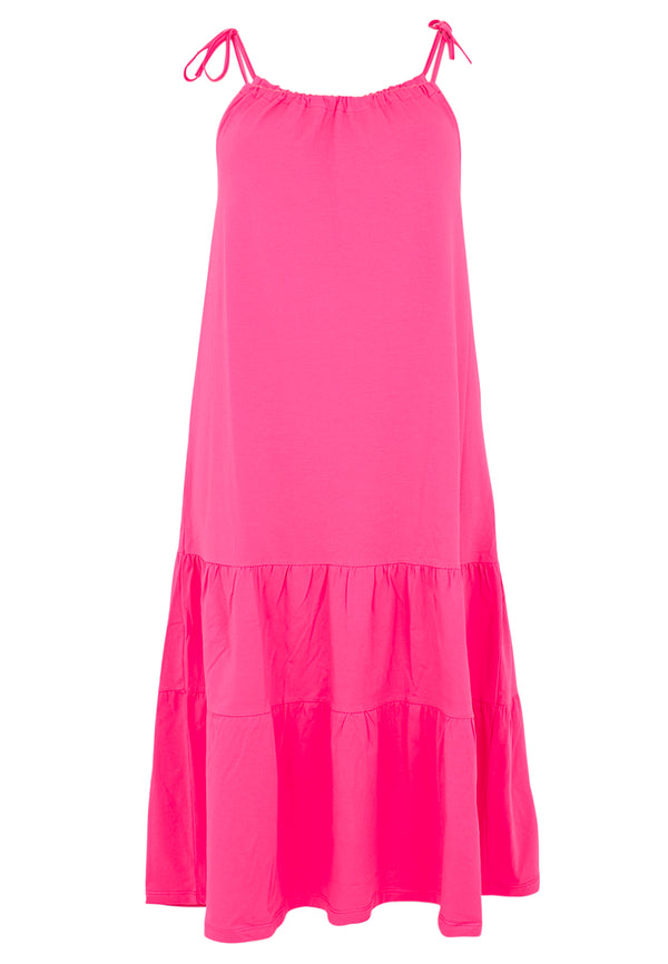 Yoek Jurk COTTON - Roze