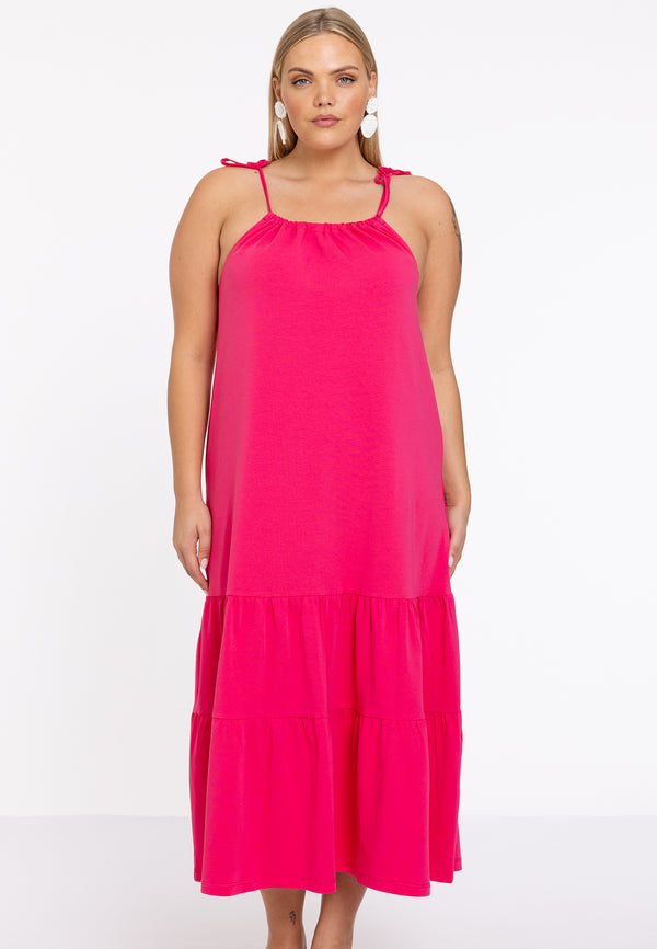 yoek Jurk COTTON - Roze