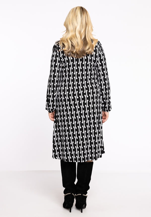 Yoek Jurk Cut-out BETA - Zwart